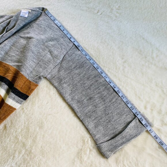 2/$18🌴 Main Strip Striped Open Cardigan Relaxed Fit, size Small - Picture 4 of 8